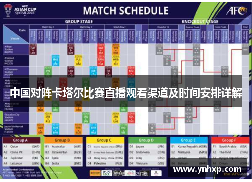 中国对阵卡塔尔比赛直播观看渠道及时间安排详解